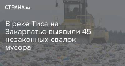 В реке Тиса на Закарпатье выявили 45 незаконных свалок мусора - strana.ua - Украина - Ивано-Франковская обл.