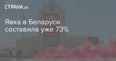 Явка в Беларуси составила уже 73% - strana.ua - Белоруссия - Минск