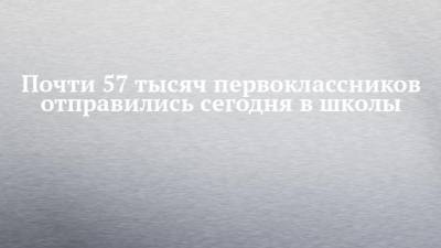 Рафис Бурганов - Почти 57 тысяч первоклассников отправились сегодня в школы - chelny-izvest.ru - респ. Татарстан