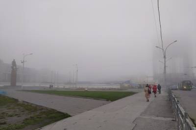Ничего не видно: Новосибирск окутал густой туман - novos.mk.ru - Новосибирск