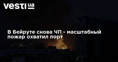 В Бейруте снова ЧП - масштабный пожар охватил порт - vesti.ua - Ливан - Бейрут