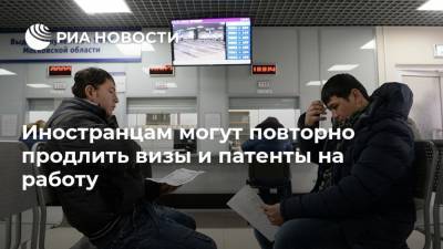 Валентина Казакова - Иностранцам могут повторно продлить визы и патенты на работу - ria.ru - Москва - Россия
