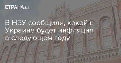 Богдан Данилишин - Кирилл Шевченко - В НБУ сообщили, какой в Украине будет инфляция в следующем году - strana.ua - Украина