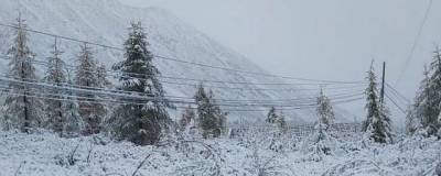 В Бурятии выпал снег - runews24.ru - респ.Бурятия - район Окинский