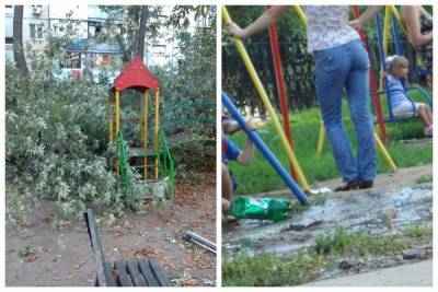 В Одессе на детскую площадку рухнуло дерево, фото: "играла ребятня" - odessa.politeka.net - Одесса