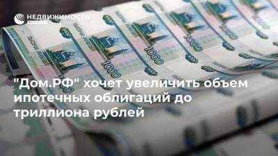 "Дом.РФ" хочет увеличить объем ипотечных облигаций до триллиона рублей - realty.ria.ru - Москва