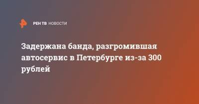 Задержана банда, разгромившая автосервис в Петербурге из-за 300 рублей - ren.tv - Санкт-Петербург