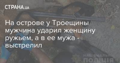 На острове у Троещины мужчина ударил женщину ружьем, а в ее мужа - выстрелил - strana.ua - Украина - район Деснянский
