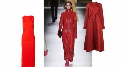 saint Laurent - Красное платье — обязательная покупка осени: 7 самых красивых - skuke.net