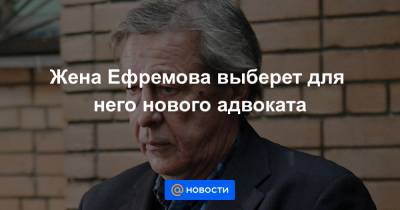 Ева Меркачева - Эльман Пашаев - Жена Ефремова выберет для него нового адвоката - news.mail.ru - Москва