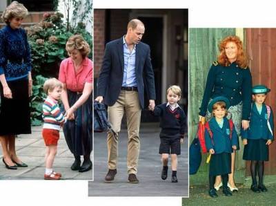 принц Уильям - принц Джордж - принцесса Шарлотта - принцесса Евгения - Первый звонок: 26 фото Виндзоров в их первый учебный день - skuke.net - Англия
