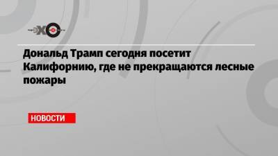 Дональд Трамп - Дональд Трамп сегодня посетит Калифорнию, где не прекращаются лесные пожары - echo.msk.ru - США - шт. Невада - шт. Калифорния - шт. Аризона - штат Вашингтон - штат Орегон