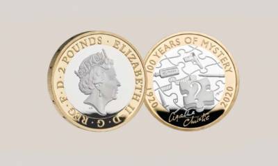 В Великобритании выпустили монеты к столетию первого романа Агаты Кристи - capital.ua - Англия