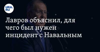 Алексей Навальный - Сергей Лавров - Лавров объяснил, для чего был нужен инцидент с Навальным - ura.news - Москва - Россия - Омск - Томск