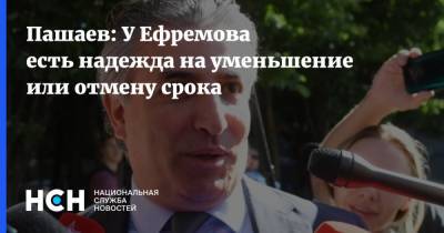 Михаил Ефремов - Эльман Пашаев - Пашаев: У Ефремова есть надежда на уменьшение или отмену срока - nsn.fm