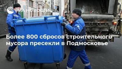 Более 800 сбросов строительного мусора пресекли в Подмосковье - ria.ru - Москва - Московская обл.