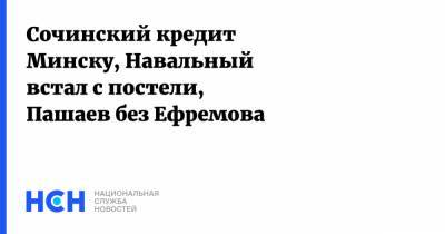 Владимир Путин - Алексей Навальный - Александр Лукашенко - Эльман Пашаев - Сочинский кредит Минску, Навальный встал с постели, Пашаев без Ефремова - nsn.fm - Москва - Россия - Сочи - Белоруссия - Минск