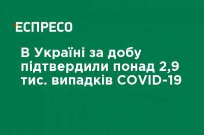 В Украине за сутки подтвердили более 2,9 тыс. случаев COVID-19 - ru.espreso.tv - Украина - Киев - Киевская обл. - Луганская обл. - Запорожская обл. - Ивано-Франковская обл. - Сумская обл. - Николаевская обл. - Волынская обл. - Кировоградская обл. - Днепропетровская обл. - Винницкая обл. - Тернопольская обл. - Одесская обл. - Житомирская обл. - Львовская обл. - Закарпатская обл. - Полтавская обл. - Донецкая обл.