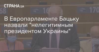 Александр Лукашенко - Жозеп Боррель - В Европарламенте Бацьку назвали "нелегитимным президентом Украины" - strana.ua - Украина - Белоруссия