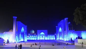 Сегодня по всему Узбекистану пройдет уникальная акция. Крупные сооружения и памятники будут подсвечены синим цветом - podrobno.uz - Узбекистан - Ташкент - Tashkent