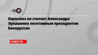 Александр Лукашенко - Жозеп Боррель - Валерий Цепкало - Евросоюз не считает Александра Лукашенко легитимным президентом Белоруссии - echo.msk.ru - Украина - Белоруссия - Гаага