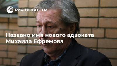 Михаил Ефремов - Сергей Захаров - Роман Филиппов - Эльман Пашаев - Названо имя нового адвоката Михаила Ефремова - ria.ru - Москва