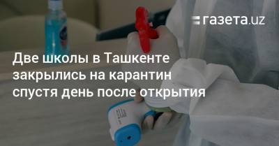 Две школы в Ташкенте закрылись на карантин спустя день после открытия - gazeta.uz - Ташкент - район Шайхантахурский