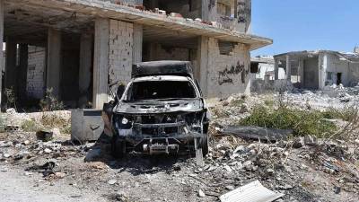 Террористы подорвали автомобиль на юге Сирии - iz.ru - Сирия - Дамаск - Рас-Эль-Айн