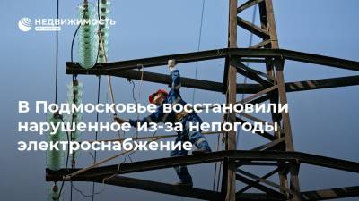 В Подмосковье восстановили нарушенное из-за непогоды электроснабжение - realty.ria.ru - Москва - Фоминск - Московская обл. - Солнечногорск