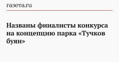 Николай Линченко - Названы финалисты конкурса на концепцию парка «Тучков буян» - gazeta.ru - Россия - Санкт-Петербург