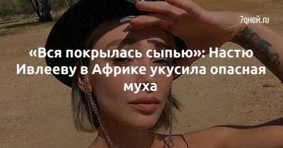 Анастасия Ивлеева - «Вся покрылась сыпью»: Настю Ивлееву в Африке укусила опасная муха - skuke.net