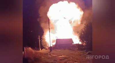 В Чебоксарском районе жилой дом сначала загорелся, а потом произошел взрыв - pg21.ru - район Чебоксарский