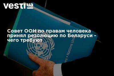 Совет ООН по правам человека принял резолюцию по Беларуси - чего требуют - vesti.ua - Белоруссия - Венесуэла - Эритрея