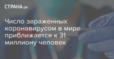 Число зараженных коронавирусом в мире приближается к 31 миллиону человек - strana.ua - Россия - Украина - Англия - Франция - Испания