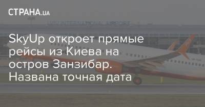 SkyUp откроет прямые рейсы из Киева на остров Занзибар. Названа точная дата - strana.ua - США - Украина - Киев - Египет