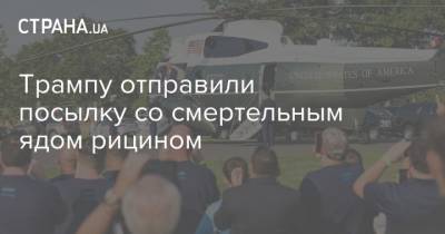 Дональд Трамп - Трампу отправили посылку со смертельным ядом рицином - strana.ua - Китай - США - Вашингтон