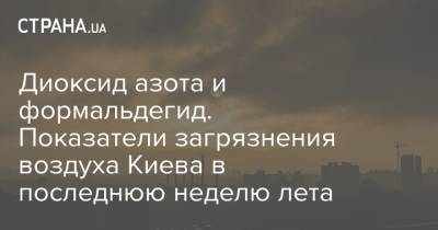 Борис Срезневский - Диоксид азота и формальдегид. Показатели загрязнения воздуха Киева в последнюю неделю лета - strana.ua - Киев