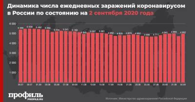 В России выявили более 4,9 тыс. новых пациентов с коронавирусом - profile.ru - Москва - Россия - Санкт-Петербург - Московская обл. - Индия