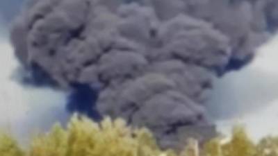Рядом со зданием завода в Киришах произошел крупный пожар - piter.tv - Россия