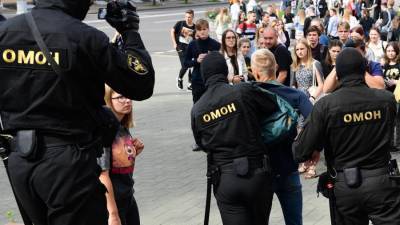 Ольга Чемоданова - В МВД Белоруссии сообщили о 128 задержанных на акциях протеста 1 сентября - iz.ru - Белоруссия - Минск