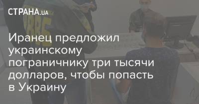Иранец предложил украинскому пограничнику три тысячи долларов, чтобы попасть в Украину - strana.ua - Украина - Израиль - Иран - Ереван