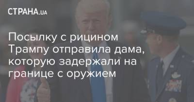 Дональд Трамп - Посылку с рицином Трампу отправила дама, которую задержали на границе с оружием - strana.ua - США - Вашингтон - Канада