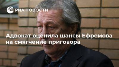 Михаил Ефремов - Роман Филиппов - Эльман Пашаев - Адвокат оценила шансы Ефремова на смягчение приговора - ria.ru - Москва