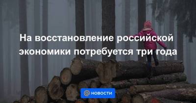 На восстановление российской экономики потребуется три года - smartmoney.one