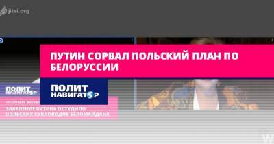 Владимир Трухан - Путин сорвал польский план по Белоруссии - politnavigator.net - Россия - Сочи - Белоруссия - Польша