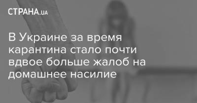 Владимир Зеленский - В Украине за время карантина стало почти вдвое больше жалоб на домашнее насилие - strana.ua - Украина