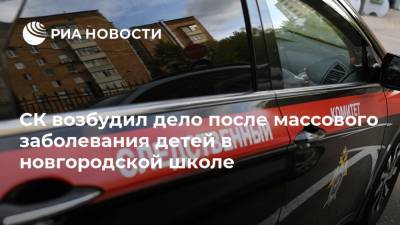 СК возбудил дело после массового заболевания детей в новгородской школе - ria.ru - Россия - Санкт-Петербург - Новгородская обл.
