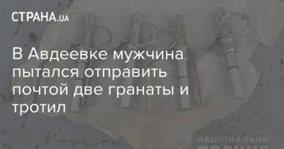 В Авдеевке мужчина пытался отправить почтой две гранаты и тротил - strana.ua - Киев - Днепропетровская обл.