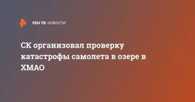 СК организовал проверку катастрофы самолета в озере в ХМАО - ren.tv - Россия - Югра - Уральск - район Сургутский