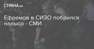 Михаил Ефремов - Ефремов в СИЗО побрился налысо - СМИ - strana.ua - Украина